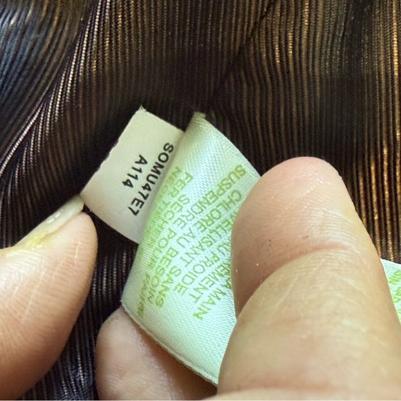 Sigrid Olsen Long Blazer Single Breasted Brown Gold Vintage Sz-XS - Picture 9 of 11